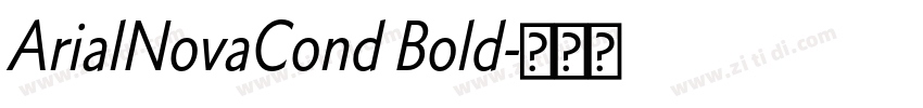 ArialNovaCond Bold字体转换
